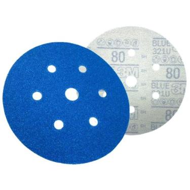 Imagem de Disco Hookit 3M Blue 321U 152mm 7 Furos 80 - Unidade