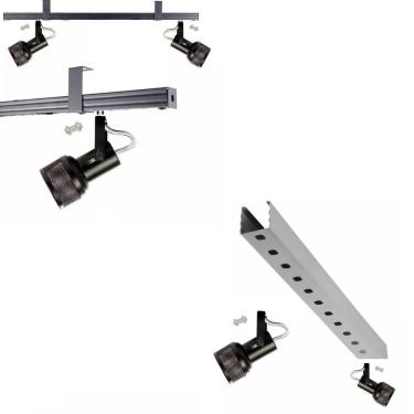 Imagem de Kit 14 Spot Trilho Perfilado Eletro calha Par20 Bulbo OL1