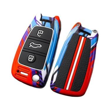 Imagem de Capa Protetora De Chave Canivete Para Carros Audi Em Liga E Silicone A