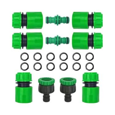 Imagem de Conector Rápido Duplo Macho ABS De 1/2 Polegada Para Mangueira De Irri