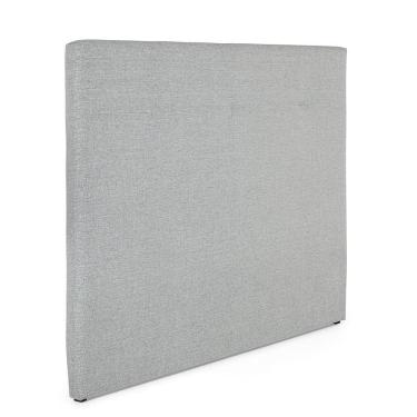 Imagem de Cabeceira Casal Édez Serena Estofada Linho Cinza, 138 cm