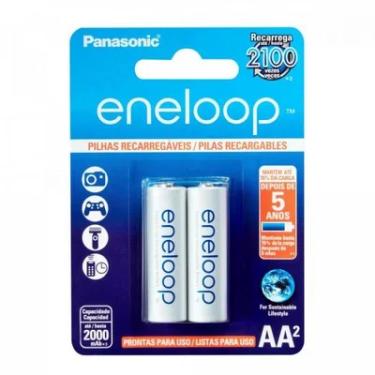 Imagem de Pilha Recarregavel Eneloop, 2000ma, AA, Blister, Com 2 Bk-3mcce/2bb