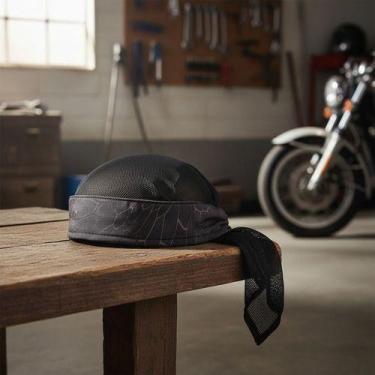 Imagem de Bandana Lenço Headwrap Com Tela Preto Rossi