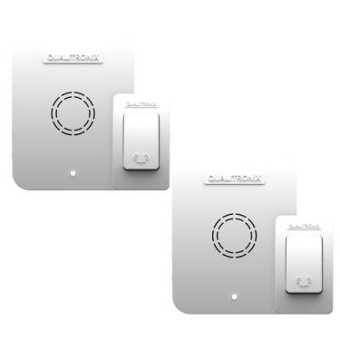 Imagem de Kit 2 Campainha sem Fio 150 Metros QC1 52 Toques Longo Alcance - Disom