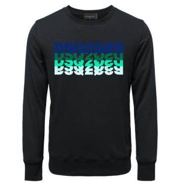 Imagem de Camisolas masculinas DSQ, pulôveres quentes, gola redonda, suéteres lo