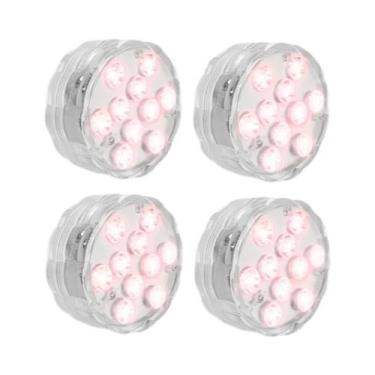 Imagem de Luz LED RGB Para Piscina Com Controle Remoto, 10 LEDs, Lâmpada Subaquá