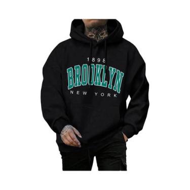Imagem de Moletom Masculino Oversize Com Estampa Brooklyn Est 1998 Nova York, Es