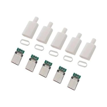Imagem de Cabo Adaptador USB-C Macho 510 Conjuntos DIY Fio De Solda 31 Conectore
