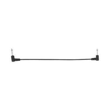 Imagem de Cabo Conector Universal Preto Para Efeitos De Guitarra 6.35mm 10 Peças