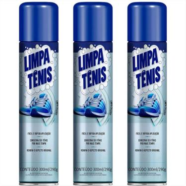 Imagem de kit 03 Limpa Tênis Premium Petroplus PP-0192BR - 300ml - Espuma Mágica para Limpeza a Seco de Calçados