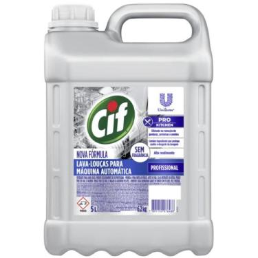 Imagem de Detergente Lava Louças Líquido para Máquina Automática Cif 5 Litros