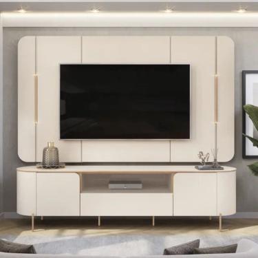 Imagem de Rack com Painel para TVs ate 75 MDF LED Areta DJ Moveis