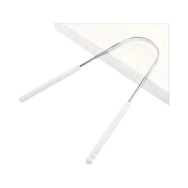 Imagem de Raspador De Língua Em Aço Inoxidável Em Formato De U Para Remoção De P