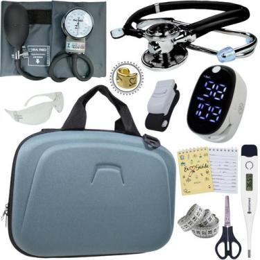 Imagem de Kit Enfermagem Maleta Completo Super Luxo + Monitor Glicose - Love Sau