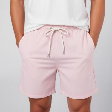 Imagem de Bermuda de Linho Mauricinho Short Praia Masculino Com Bolsos Elastico 