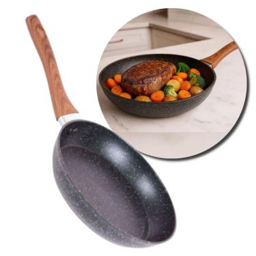 Imagem de Frigideira em Alumínio Antiaderente Multifuncional 28cm para Cozimento Uniforme com Cabo Baquelite Utimix