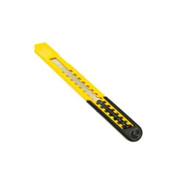 Imagem de Estilete Pequeno Dtools Cabo Rígido Empunhadura Ergonômica para Cortes Precisos Amarelo Preto Dtools