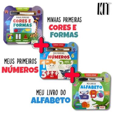 Imagem de KIT Escreva e Apague MINHAS PRIMEIRAS CORES E FORMAS + MEUS PRIMEIROS 