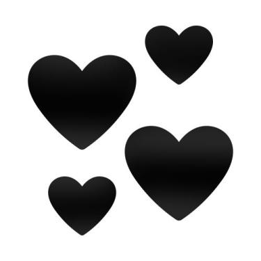 Imagem de Adesivo Vinílico Corações Decorativos Parede Quarto, Sala - Criptonita