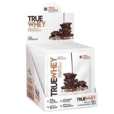 Imagem de True Whey Hidrolisado e Isolado - 10 Sachês 32g Dark Chocolate - True Source-Masculino