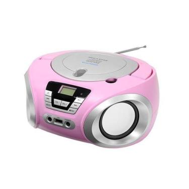 Imagem de Toca CD Portátil Bluetooth Megastar MP1842BT Rosa