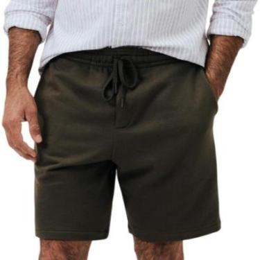 Imagem de Bermuda Masculina Hering Reta Moletom Verde - 4G2YMD3EN-Masculino