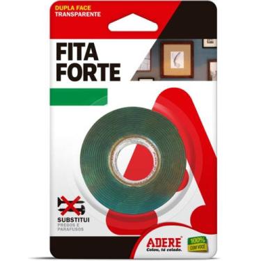Imagem de Fita Forte Dupla Face Acrilica 19Mmx02M Transp. Adere