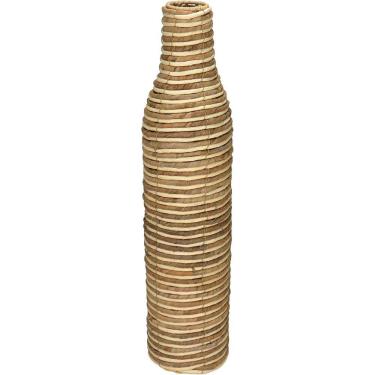 Imagem de VASO DECORATIVO ENFEITE PLANTA FIBRA NATURAL E METAL 71x17x17cm