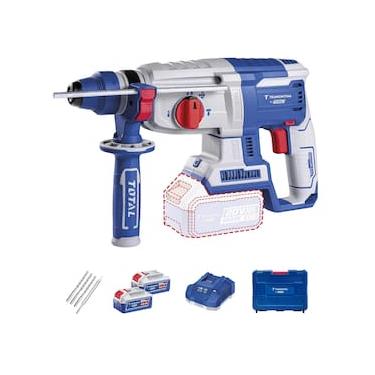 Imagem de Martelete Perfurador e Rompedor Tramontina by TOTAL 20V Brushless SDS-Plus 26 mm 2 Bate...