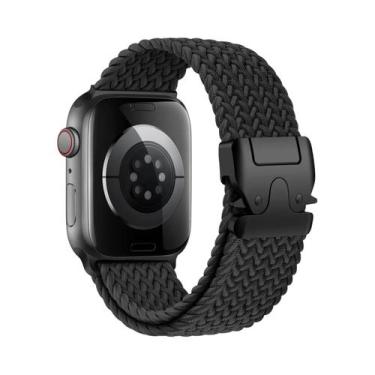 Imagem de Pulseira Trançada Para Apple Watch 40mm 44mm 46mm 42mm 49mm 45mm 41mm 