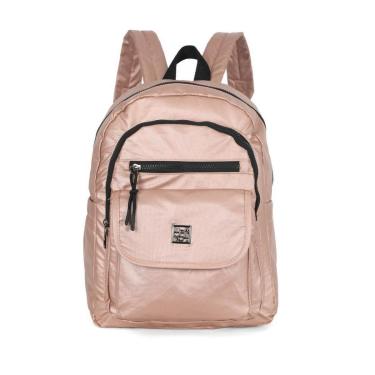 Imagem de Mochila de Costas Pequena Náilon Metalizado Dois Bolsos Up4you-Feminino