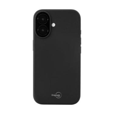 Imagem de Capa iPhone 16 Plus, Originais iPlace, Silicone Essential, Preto