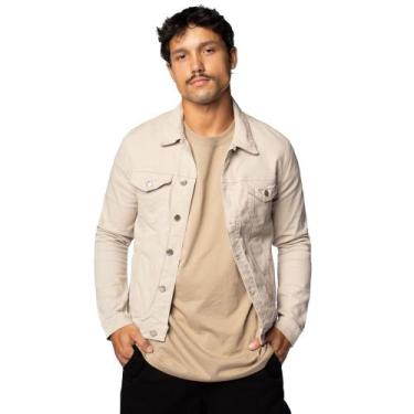 Imagem de Jaqueta Masculina Max Denim Sarja Bege, Bege, GG