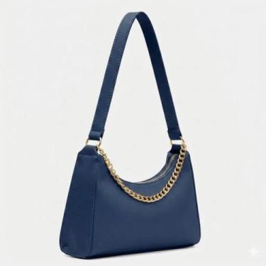Imagem de Bolsas Femininas Baguetes Correntes Lisa de Ombro e Mão Pequenas Tende