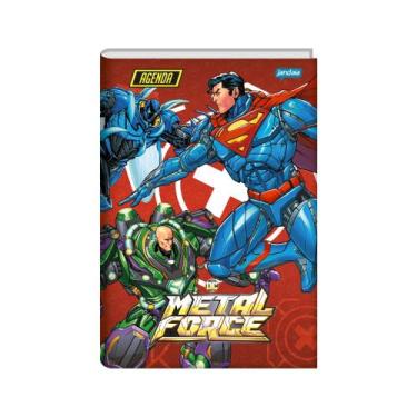 Imagem de Agenda Permanente Escolar Brochura DC Metal Force 192pag - Jandai