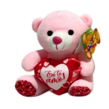 Imagem de Urso de Pelúcia com Coração FE7417 - Fizzy, Rosa