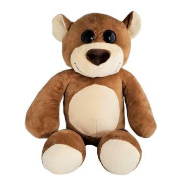 Imagem de Urso de pelúcia marrom olhão Pibu B52M 48cm