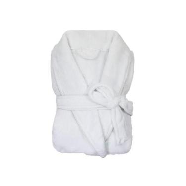 Imagem de Roupão Neo Velour Camesa Branco P - Conforto e Elegância