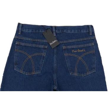 Imagem de Calça Jeans Tradicional Cintura Alta Pierre Cardin 100% Algodão Origin