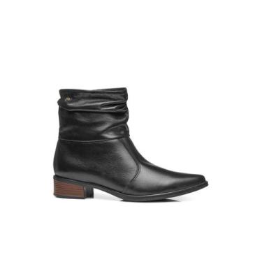 Imagem de Bota Pegada 282501 Couro Feminina - PRETO - 36, Preto, 36