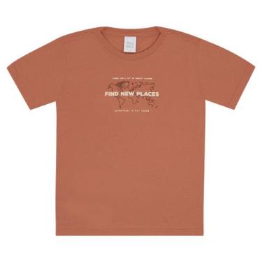 Imagem de Camiseta Infantil Menino - Laranja - 52355-1086 - Pulla Bulla, 8, Lara