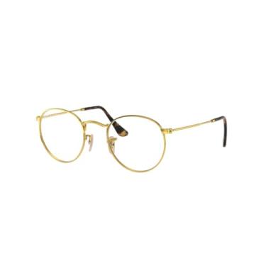 Imagem de Armação para Óculos Ray-Ban Round Metal 0RX3447VL 2500 Tam 53 / Ouro