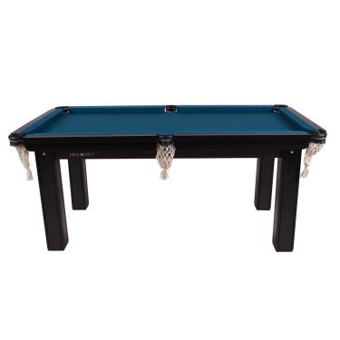 Imagem de Mesa Sinuca Bilhar MDF 1,85x1,07 com kit Procopio - Azul