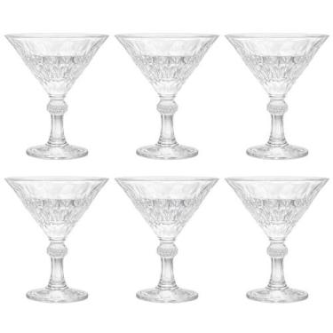 Imagem de Jogo C/ 6 Taças Veneza Transparente 200ml Martini Drinks Bebidas - LAN