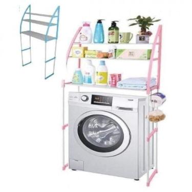 Imagem de Estante organizador lavanderia maquina lavar 3 prateleiras rack multiu