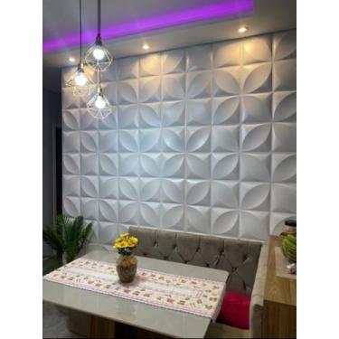 Imagem de KIT COM 24 PLACAS 3D - 50x50 cm PVC ***AUTO ADESIVA*** MODELO PETALAS 