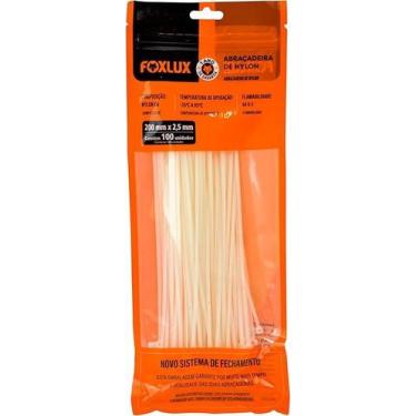 Imagem de Abracadeira Nylon Br 200x25mm com 100 Unidades Foxlux
