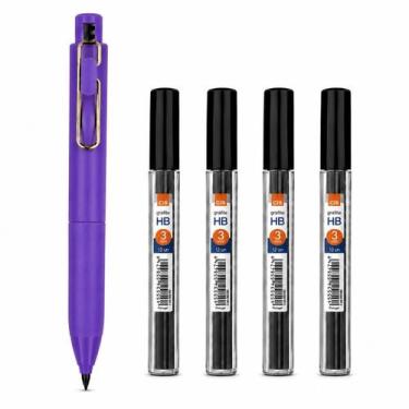 Imagem de Kit Lapiseira BRW Triton 3,0mm Grafite HB Retrátil Esboço Prototipagem