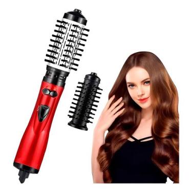 Imagem de Escova Secadora Giratória 110V Seca Alisa e Modela Cabelo Rápido Sem D