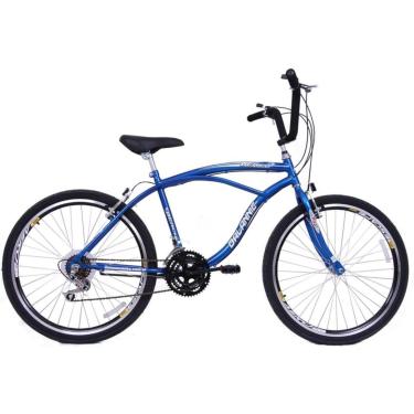 Imagem de Bicicleta Masculina Aro 26 com 18 marchas Beach - Azul Hunther-Masculino